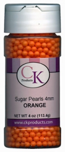 CK appelsínugular sykurperlur 4 mm 113 g image