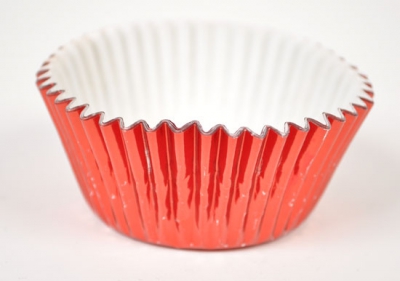 Rauð muffinsform úr álþynnu 50 stk image