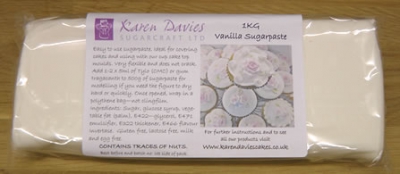 Sugarpaste frá Karen Davies 1 kg vanillubragð  image